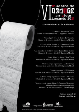 *Leganés acoge su VI Muestra de Teatro Amateur 2021 a partir del 15 de octubre*