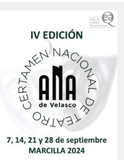 IV Certamen Nacional de teatro amateur Ana de Velasco. 