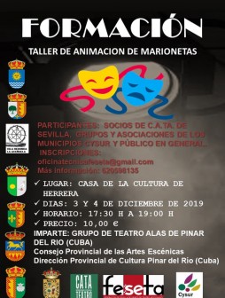 Taller de animación de marionetas en la Casa de la Cultura de Herrera