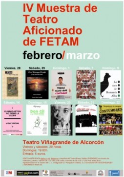 IV MUESTRA DE TEATRO AFICIONADO DE FETAM