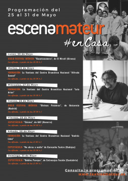 Programación semanal de ESCENAMATEUR en#Casa