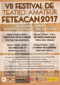 Festival de Teatro Amateur FETEACAN 2017: programa completo