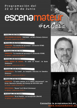 Nueva programación de ESCENAMATEUR #enCasa